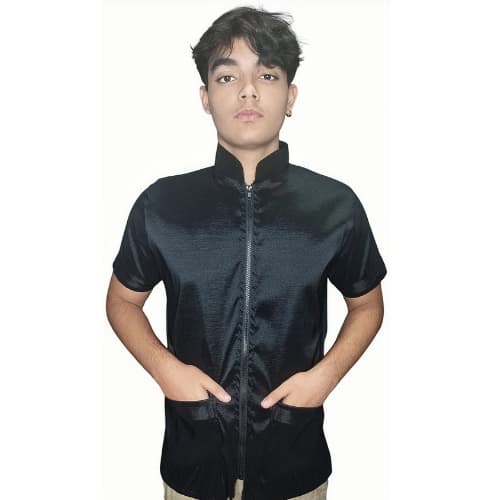 Jaleco masculino banho e tosa anti pelos Preto