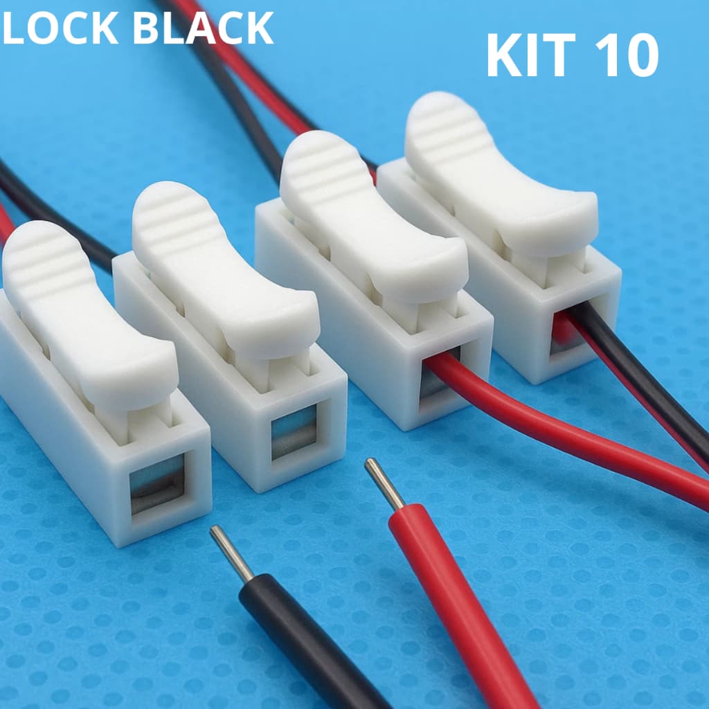 Kit 10,25,50 e 100 Conectores Emenda para Fios de 2 Vias