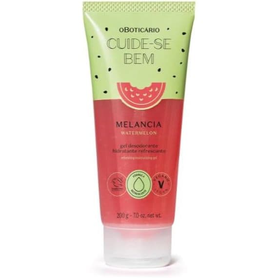 Gel Desodorante Hidratante Refrescante Cuide-se Bem Melancia 200g o Boticário VAL - 06/2027