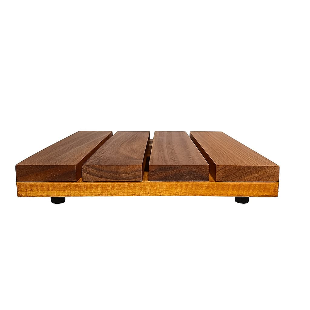 Suporte de Madeira Rústico 30x30cm para Vaso de Planta ou Botijão de Gás Sem Rodinhas