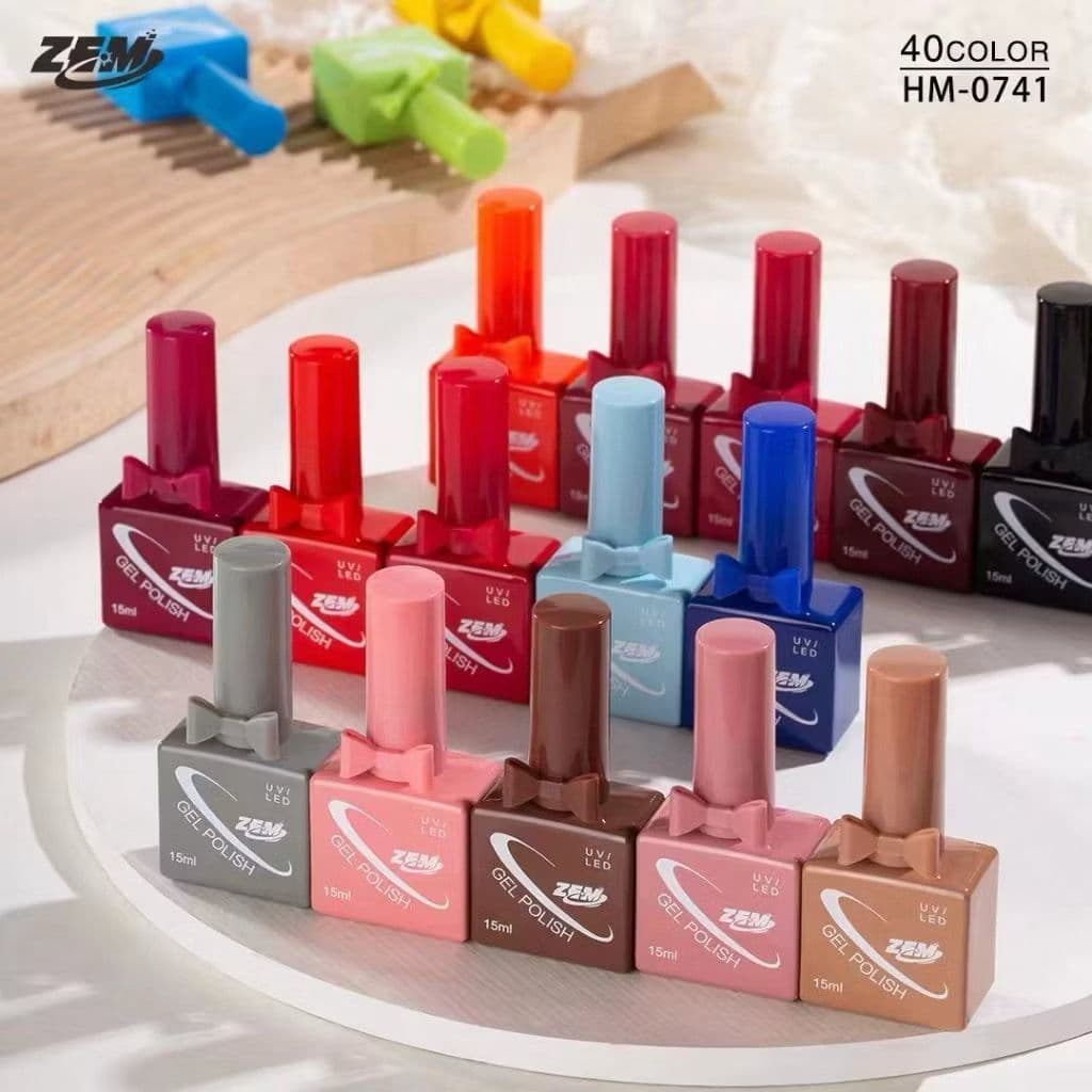 NOVO Esmalte ZEM  LAÇO  Gel Com TRAÇO Led Uv Zem Nail Gel Soak Off Color Coat 15ml Uv/Led Novas Cores COM ANVISA