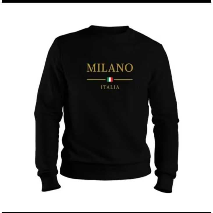 Blusa Moletom Gola Redonda Masculino Milano Varias Cores