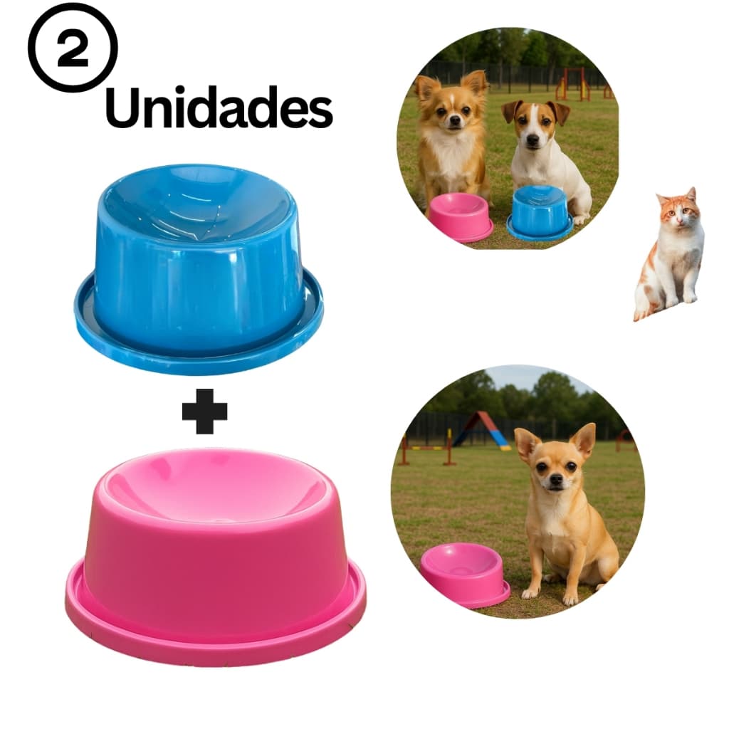 Kit 2 Unidades De Comedouros Inteligentes para Pet – Antiformigas + Postura Saudável