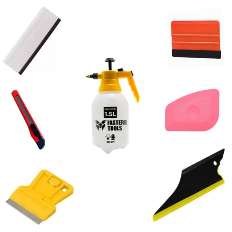 kit para aplicar película, vinil, adesivo envelopamento e plotagem artesanato.