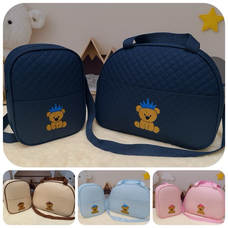 Kit Bolsa e Mochila Saída maternidade Conjunto mala para o passeio do bebê