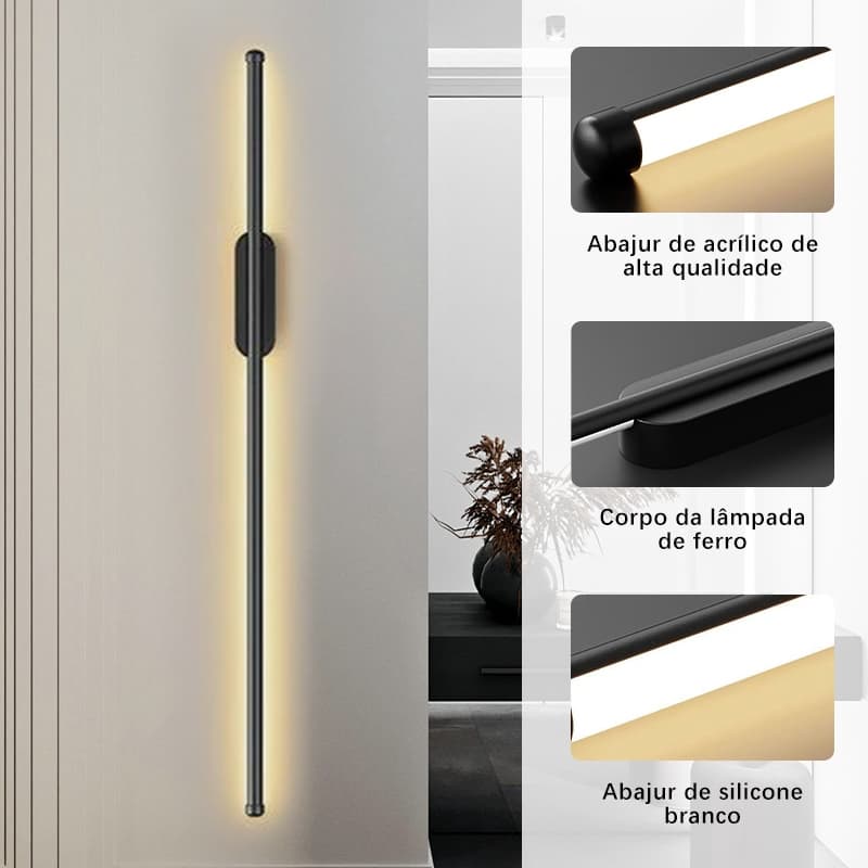 Arandela, Luminária De Parede, Arandelas Led, Nórdico moderno 3 Cores em 1 Arandela Interna.