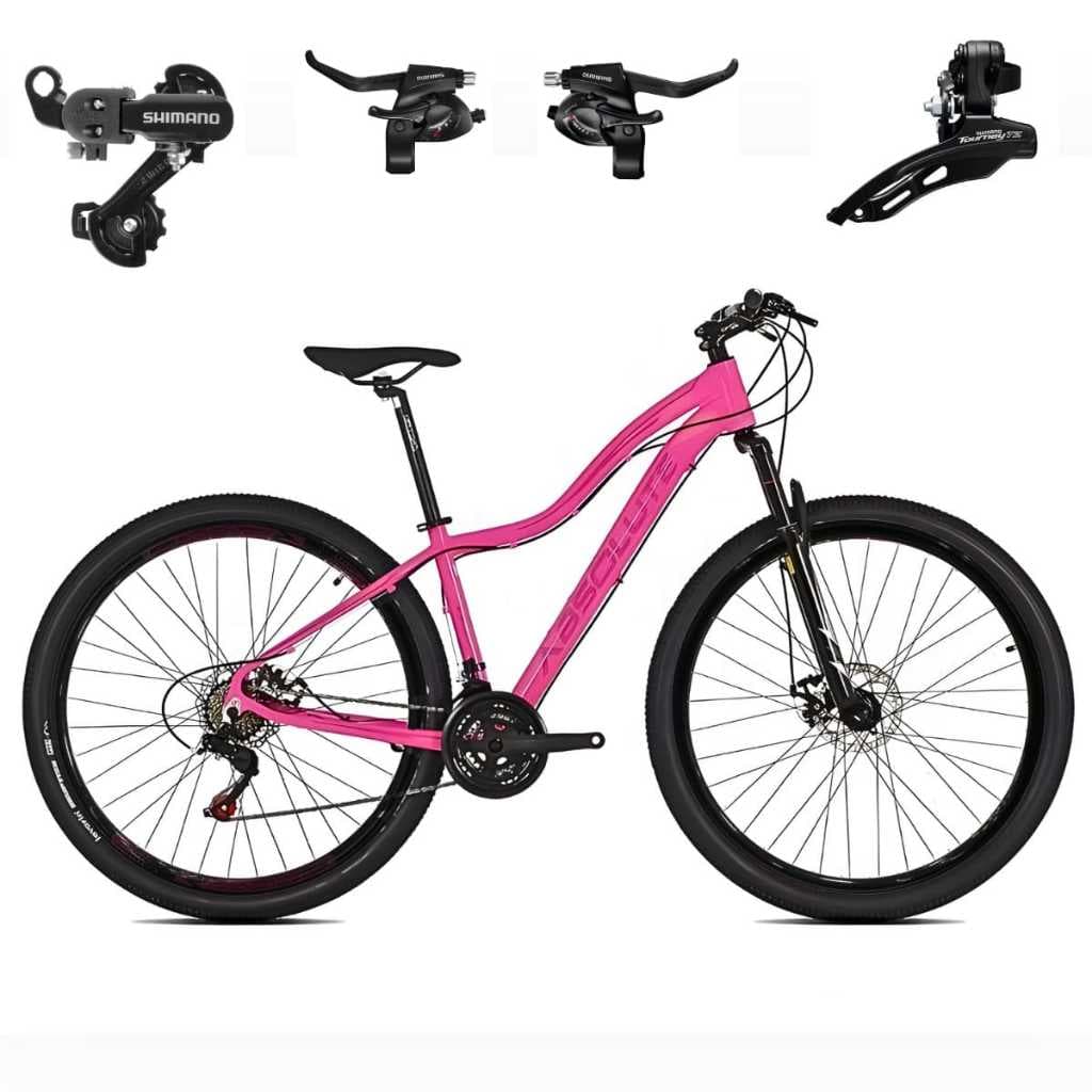 Bicicleta 29 Absolute Hera 21V Mtb Freio à Disco Mecânico Trocadores e Câmbio Tras. Diant. Shimano