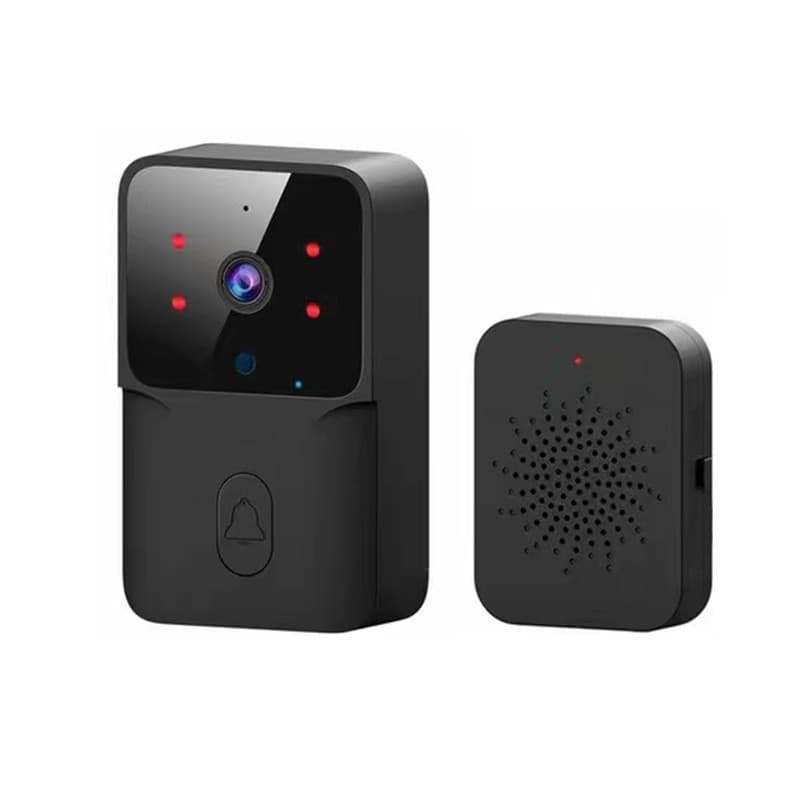 Campainha Com Câmera Vídeo Porteiro Sem Fio Wi-Fi HD Inteligente Smart Home Vê Pelo Celular Recarregável