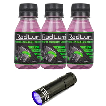 Radlumi Localizador De Furos No Radiador Com Líquido Marcador Radlumi