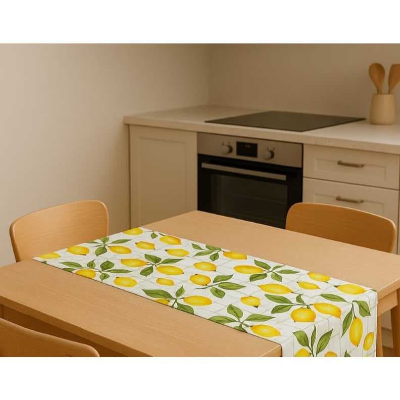 Caminho Trilho Mesa Posta para Decoração Estampada
