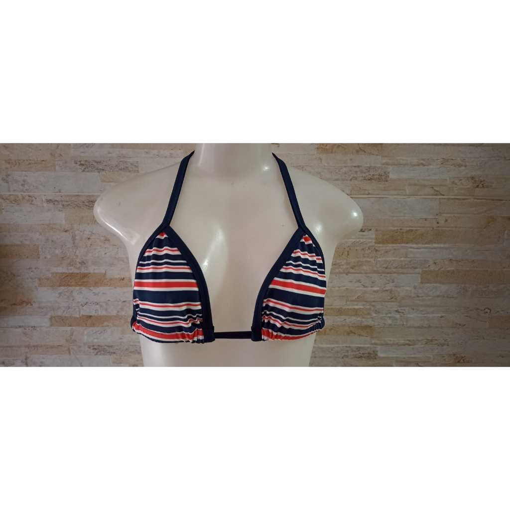 Curtininha marquinha de fita estampado-curtininha fita-marquinha-praia-sutiã