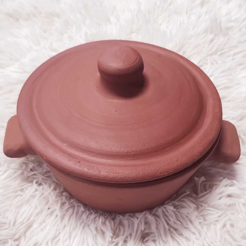 Panela Grande Com Tampa De Cerâmica Com Alças 30cmx20cm - Não Pode Ir Ao Fogo - Somente Manter Quente