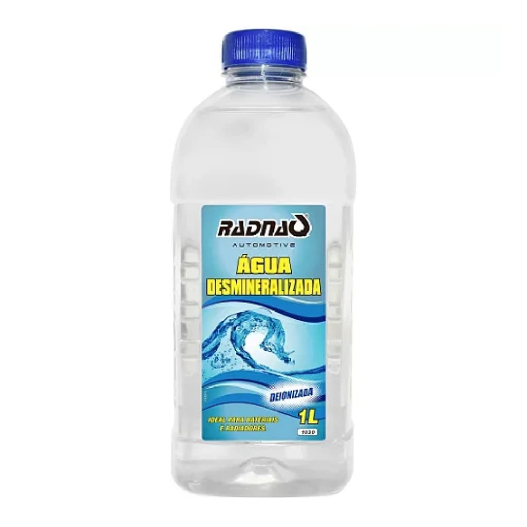 Água Desmineralizada Radiador Bateria Deionizada 1 Litro