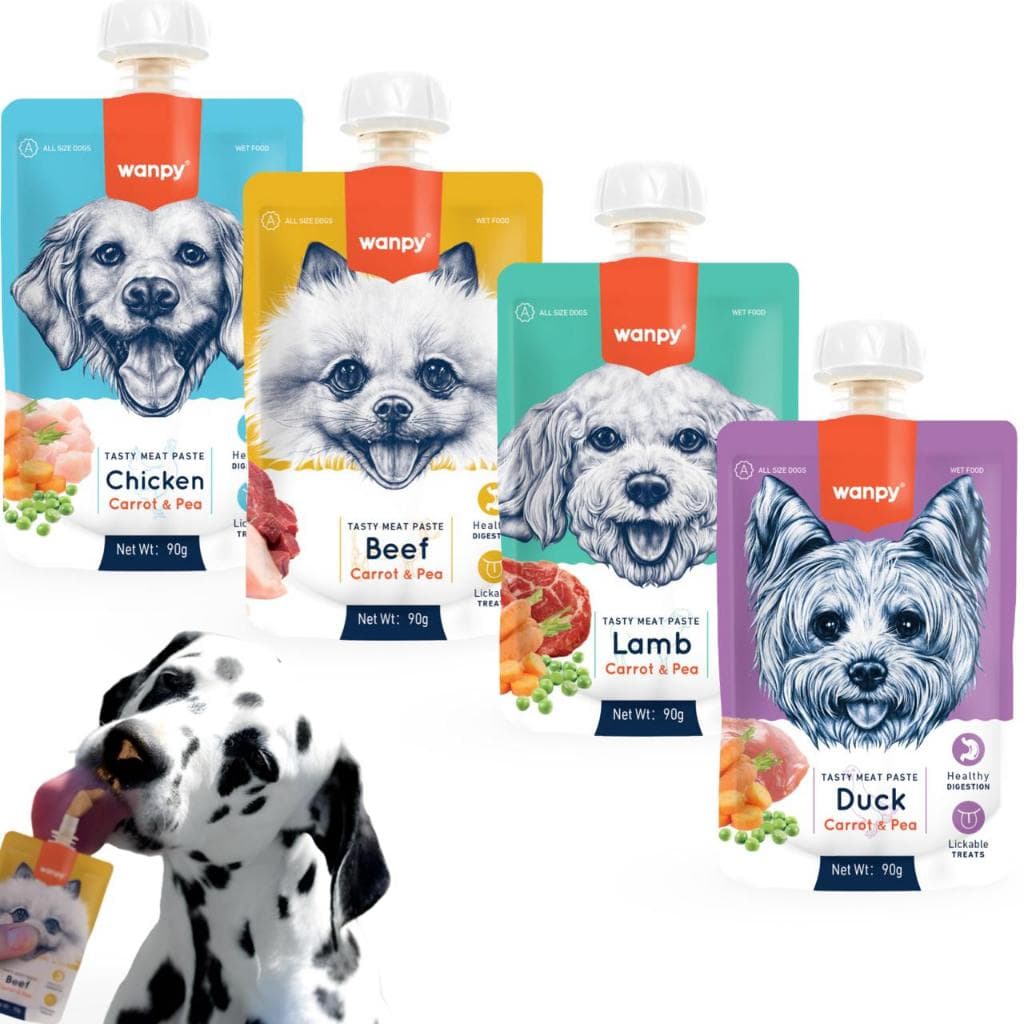 Petisco Para Cães Truly Wanpy Creamy Sache 90g Sabor A Escolher