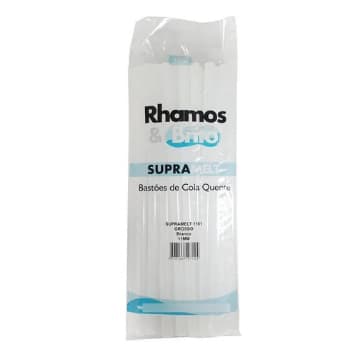 Bastão De Cola Quente Grossa 11mm Transparente 1Kg Rhamos e Brito