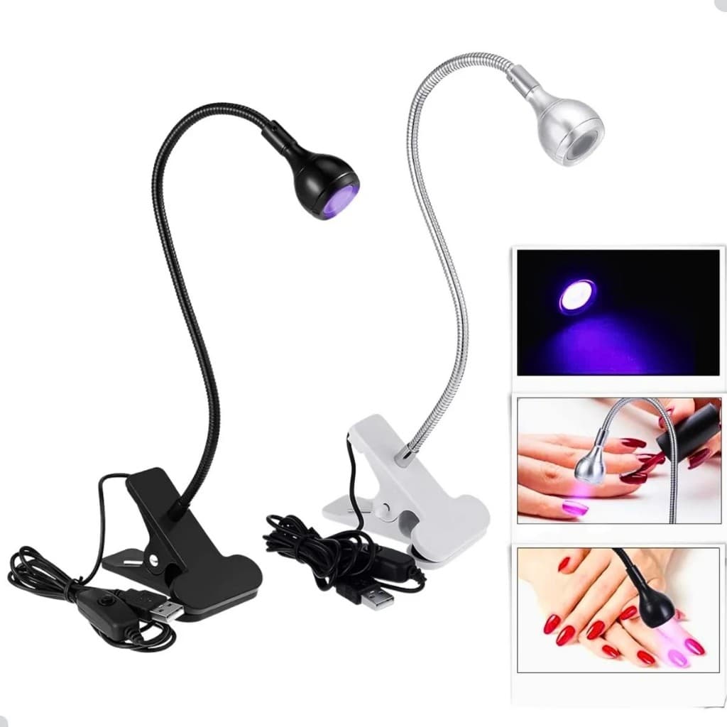 Mini Cabine Lanterna Clip De Mesa Led Uv Secagem Gel Unhas