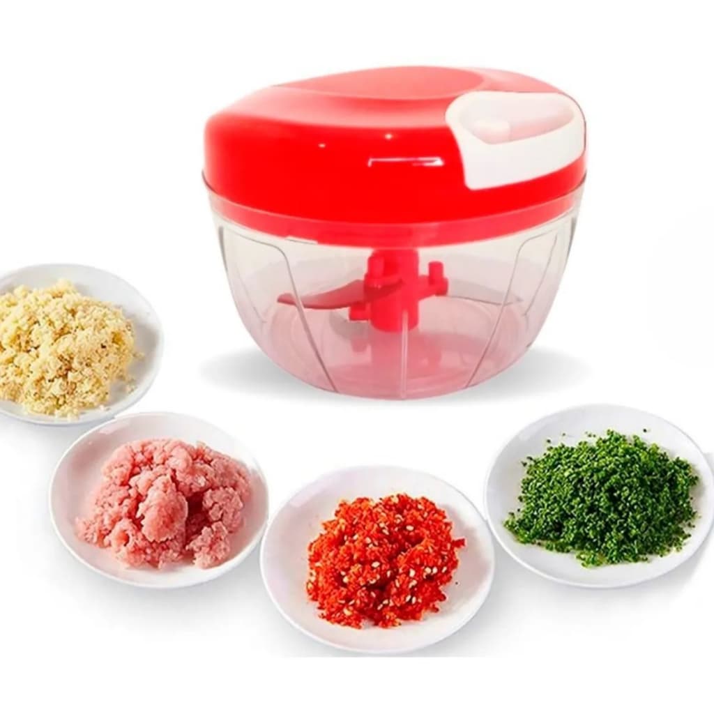 Mini Processador Triturador Alimentos Manual 3 Laminas 400ml