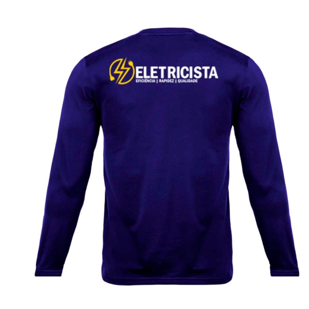 Camisa Eletricista Camiseta de Trabalho Uniforme Profissional Autônomo Malha Fria Premium Confort