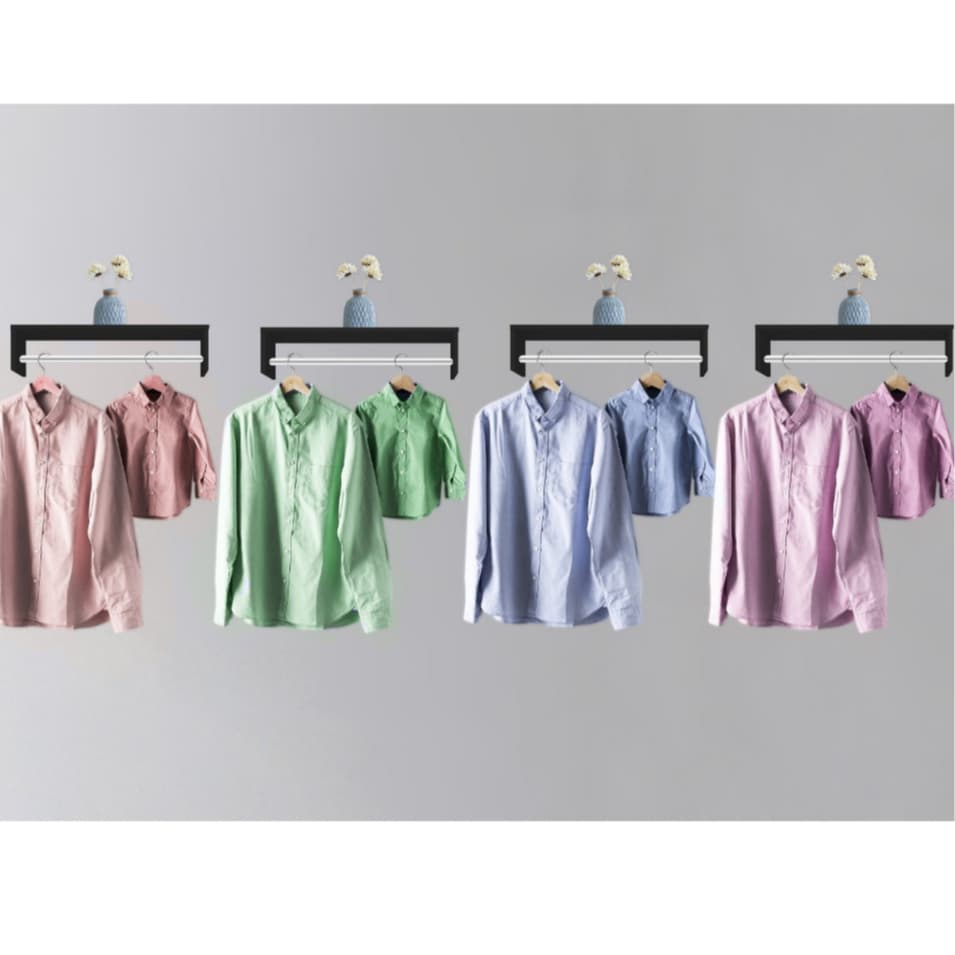 Cabideiros Arara De parede Para Roupas Closet Branco Preto 50 Cm