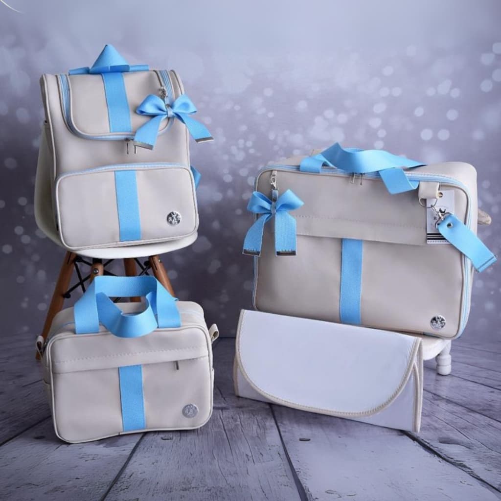 Kit Bolsa Maternidade 4 Peças Ultra Luxo Menino Menina Saída