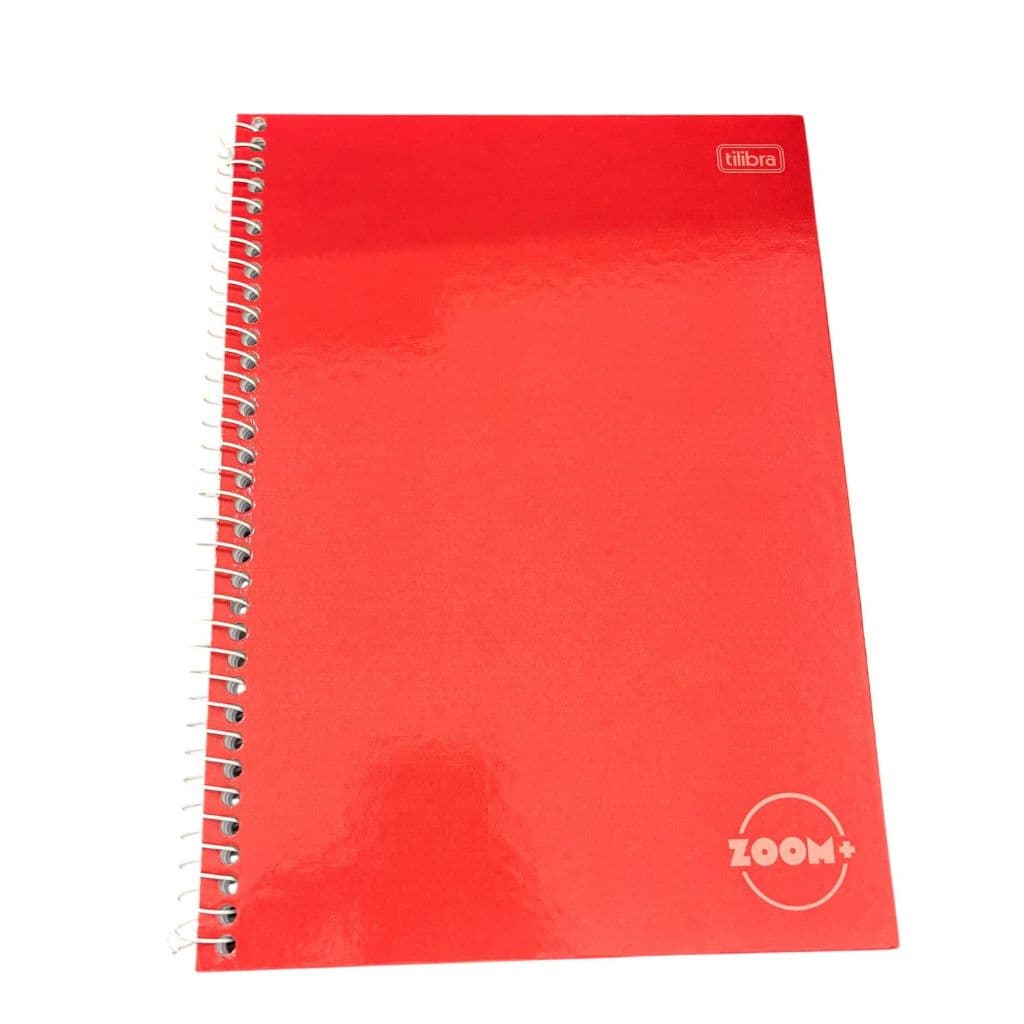 Caderno Univ CD ESP Tilibra Zoom+ 96 fls Vermelho