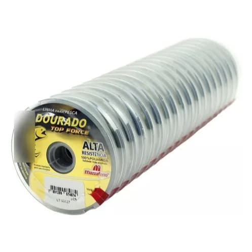 Linha De Pesca Dourado Top Force 0,35mm 19,2lb 100m Com 10un