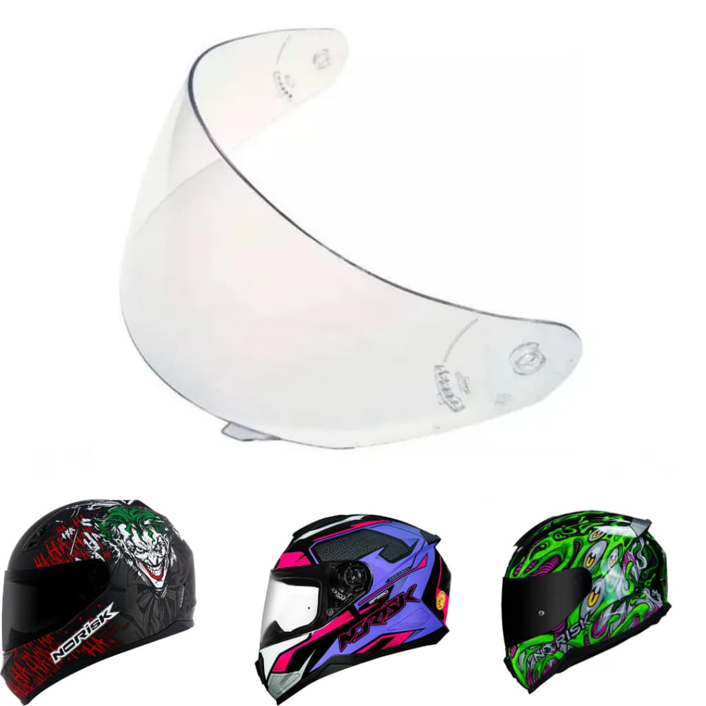 Viseira capacete LS2 FF369 Norisk FF391 FF389 Texx Bravo Cristal 2.2mm Polivisor 1735C