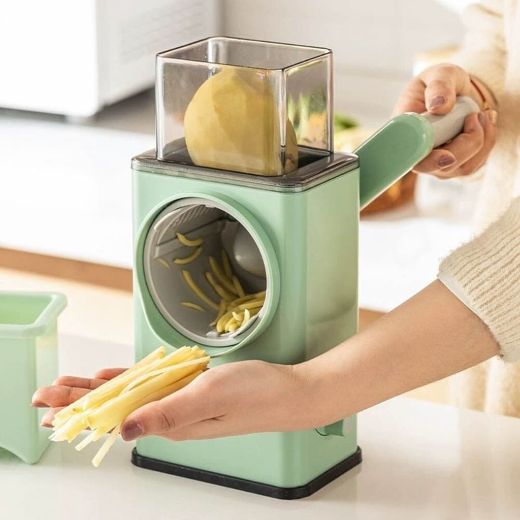 Processador De Alimentos Manual Cortador Ralador Picador Fatiador De Batata Legumes Vegetais Carne Frutas Multifuncional