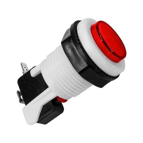 Botão para Fliperama Arcade Vermelho