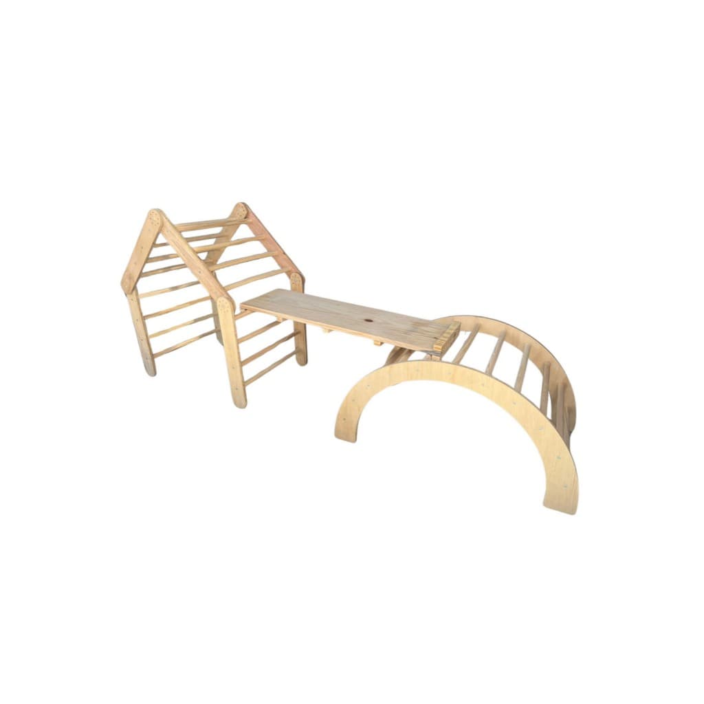 Triângulo Montessori Infantil Duplo com Rampa + Ponte