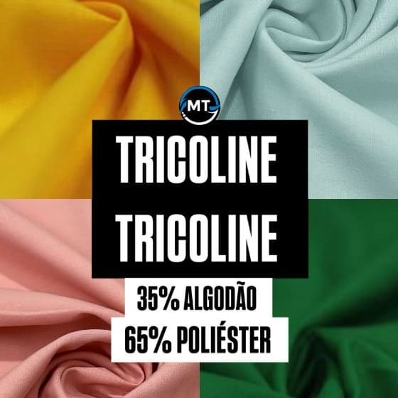 3 Metros Tecido Tricoline Lisa ( 1,50 Mts Larg )