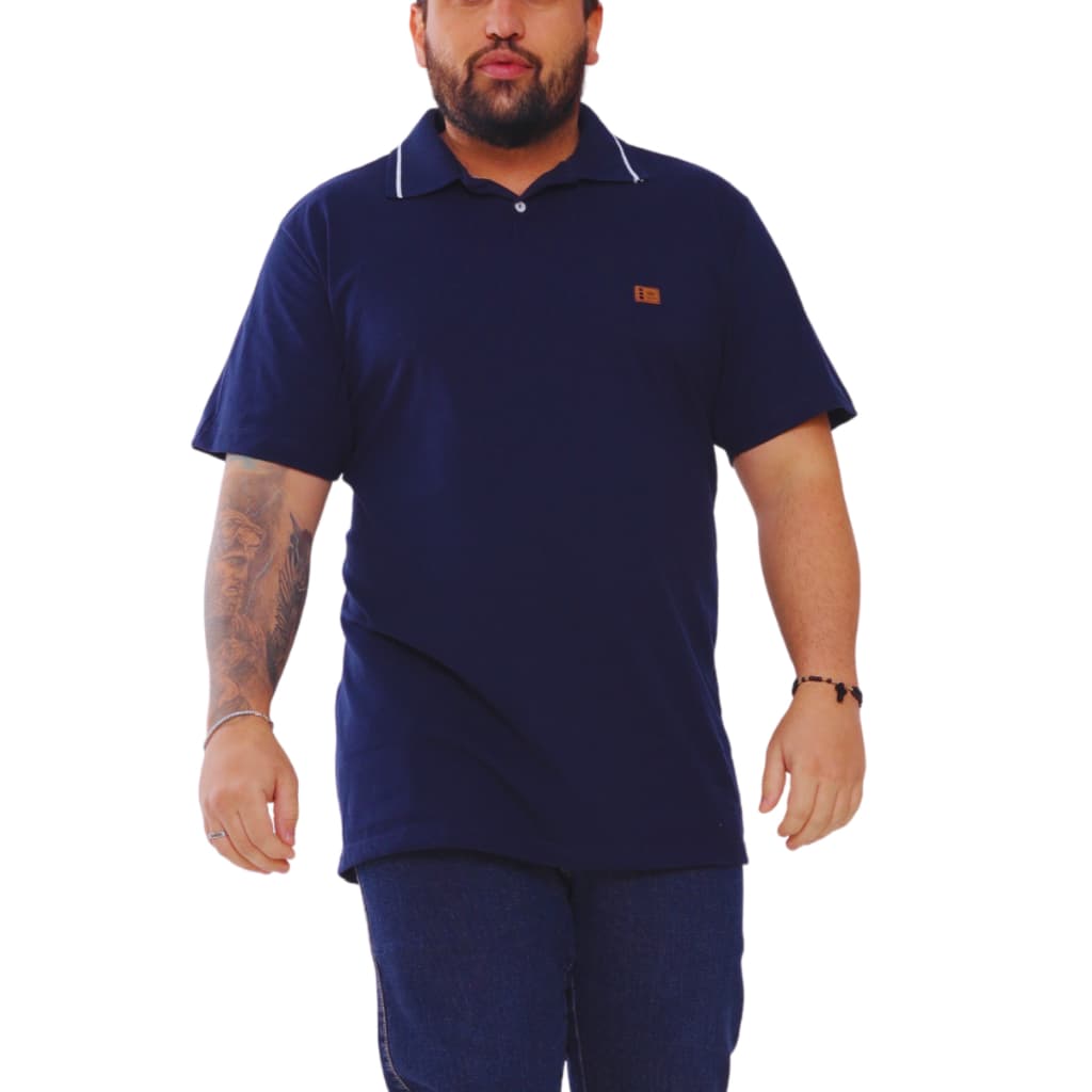 Camiseta Gola Polo  Algodão Masculina Tamanho Grande Plus Size G1 e G2