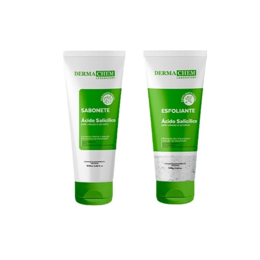 Kit Sabonete e Esfoliante Ácido Salicílico Antioleosidade