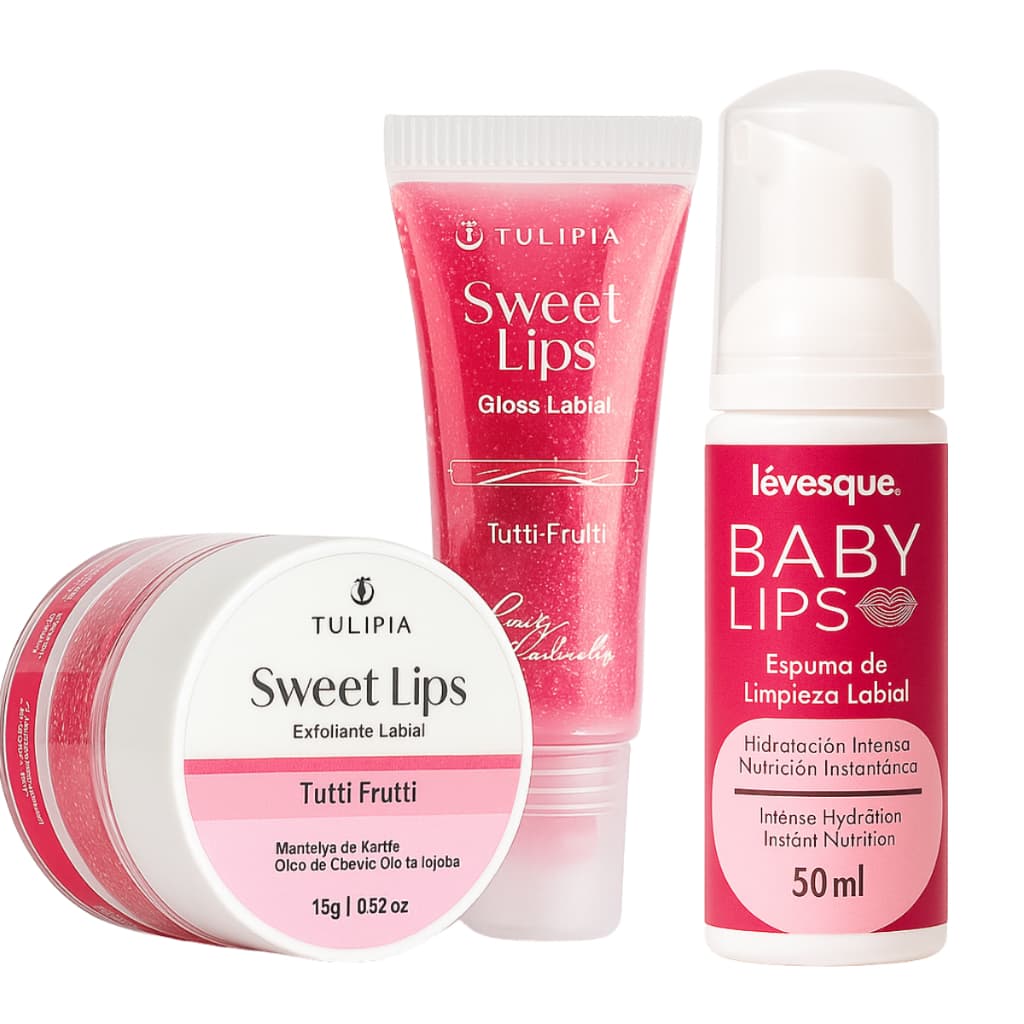 Kit Sweet Lips Gloss Esfoliante e Espuma Labial Hidragloss