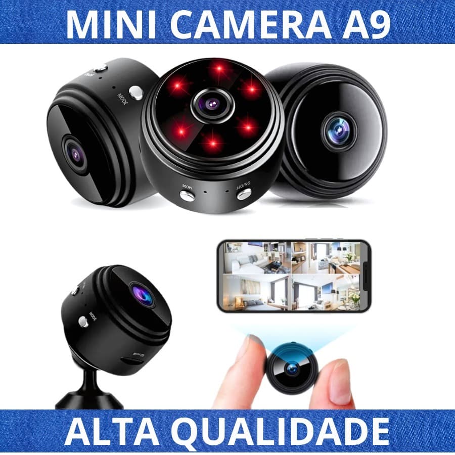 Kit 10, 6 e 2 Mini camera A9 Full Hd Qualidade