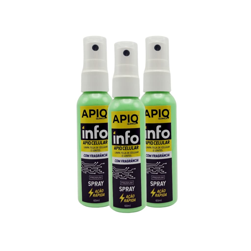 Limpador De Celular 60ml - Kit Com 3 Unidades