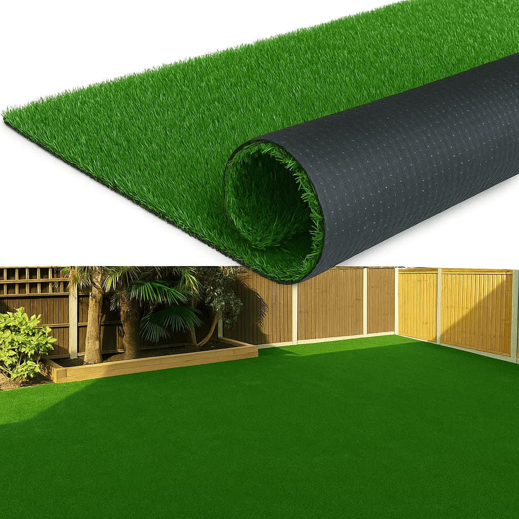 Grama Sintética Artificial 12mm 20m² com proteção UV e Anti-Fungo 2,00 x 10,00m