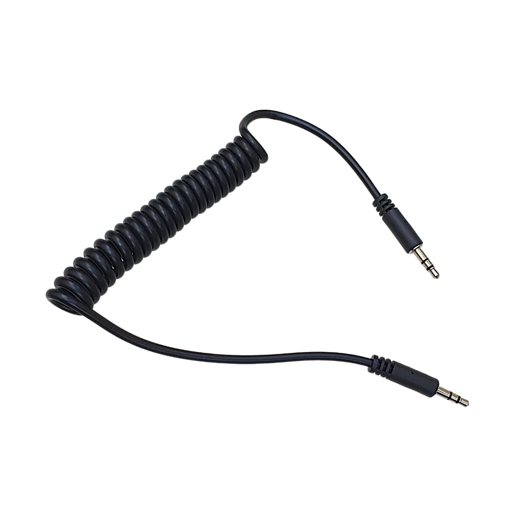 Cabo P2 Espiral Auxiliar áudio 1.2 Metros