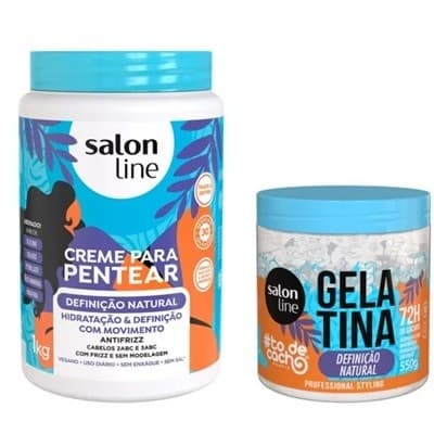Kit Definição Natural com Creme para Pentear e Gelatina #todecacho