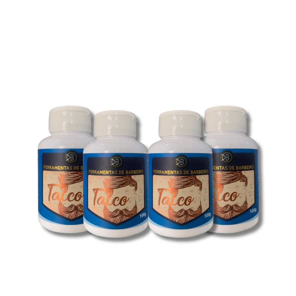 Talco Neutro Kit com 4 de 100g - Ferramentas de Barbeiro