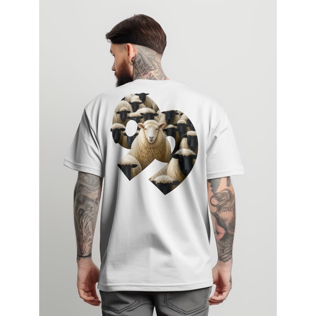 Camiseta Oversized Streetwear Feminina e Masculina Blusa Larga Gola Canelada Cristã 99 não e 100