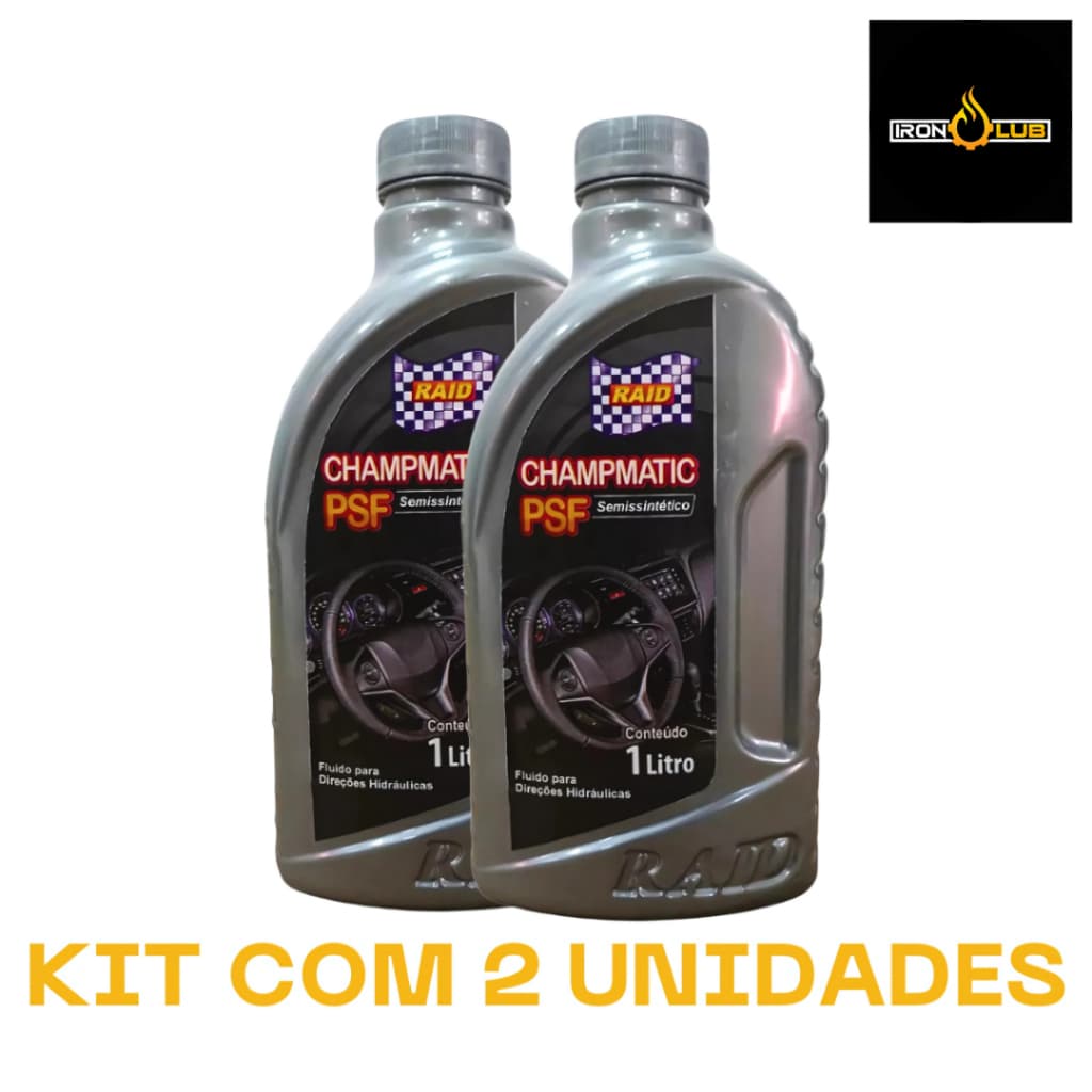 KIT 2 LITROS ÓLEO DE DIREÇÃO HIDRÁULICA RAID CHAMPMATIC PSF HONDA