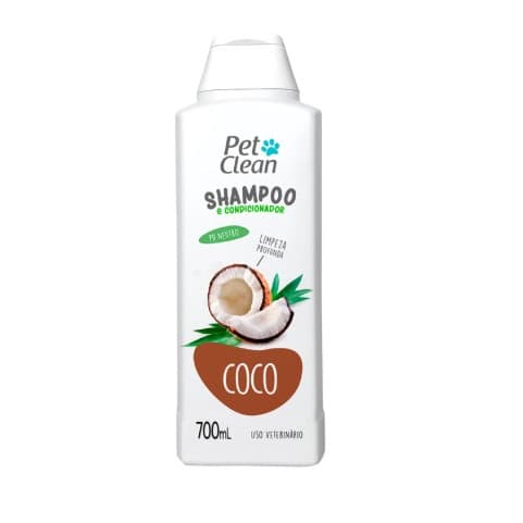 Shampoo Coco Pré-Lavagem PET CLEAN 750ml para cães e gatos