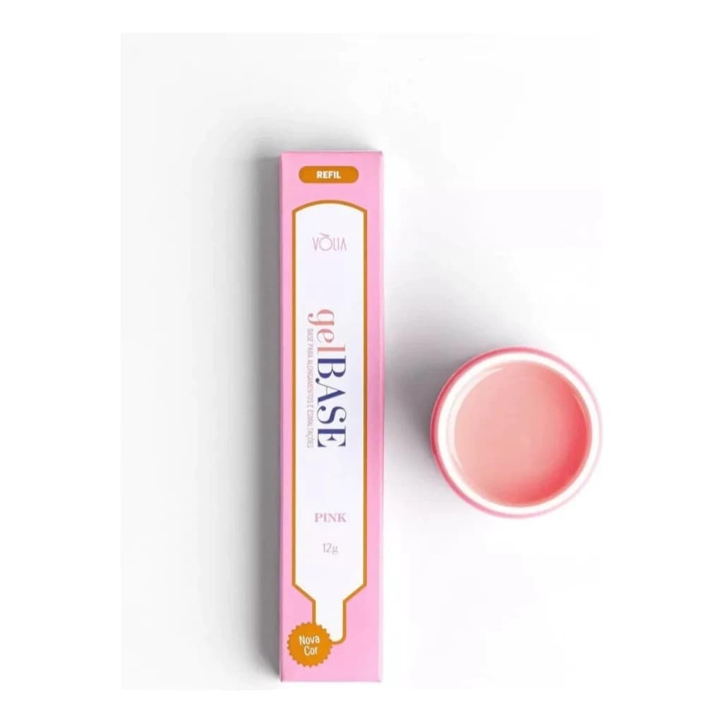 Gel Base Sachê Pink Vòlia 12g (Alongamento e esmaltação)