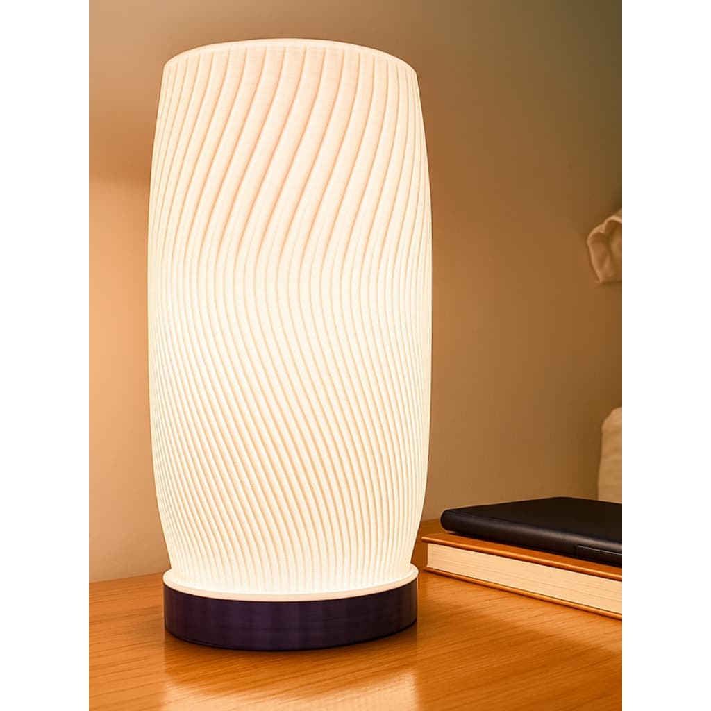 Abajur Luminária Vórtice 110/220V Branco Lâmpada LED Inclusa