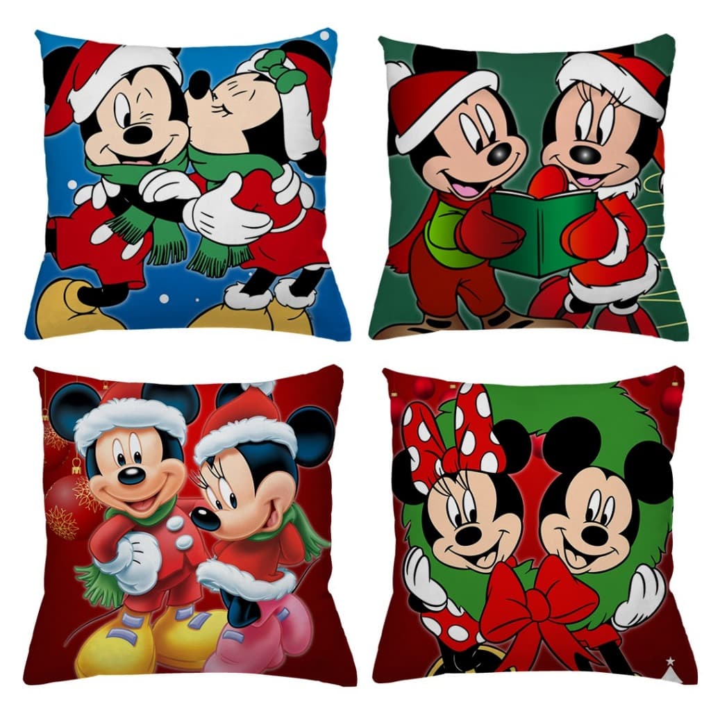Kit 4 Almofadas Natalinas Decoração Capas Modernas Fofa