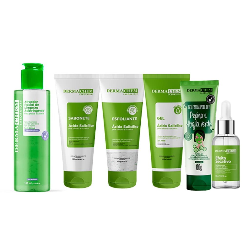 Kit Ácido Salicílico Antioleosidade Efeito Secativo Dermachem