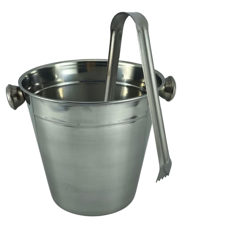 Balde de Gelo Aço Inox com Pegador Gelatus - 1,3 Litros