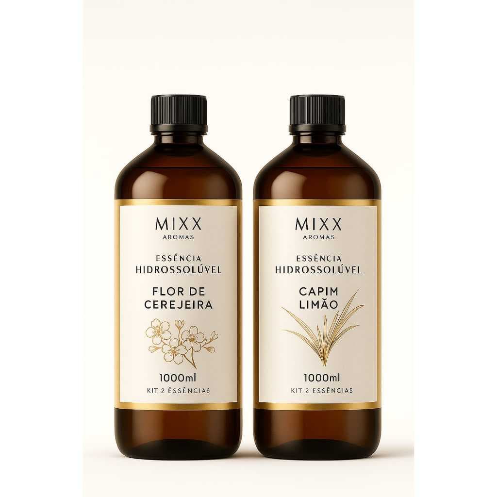 KIT 02 ESSENCIA FLOR DE CEREJEIRA E CAPIM LIMAO 2L