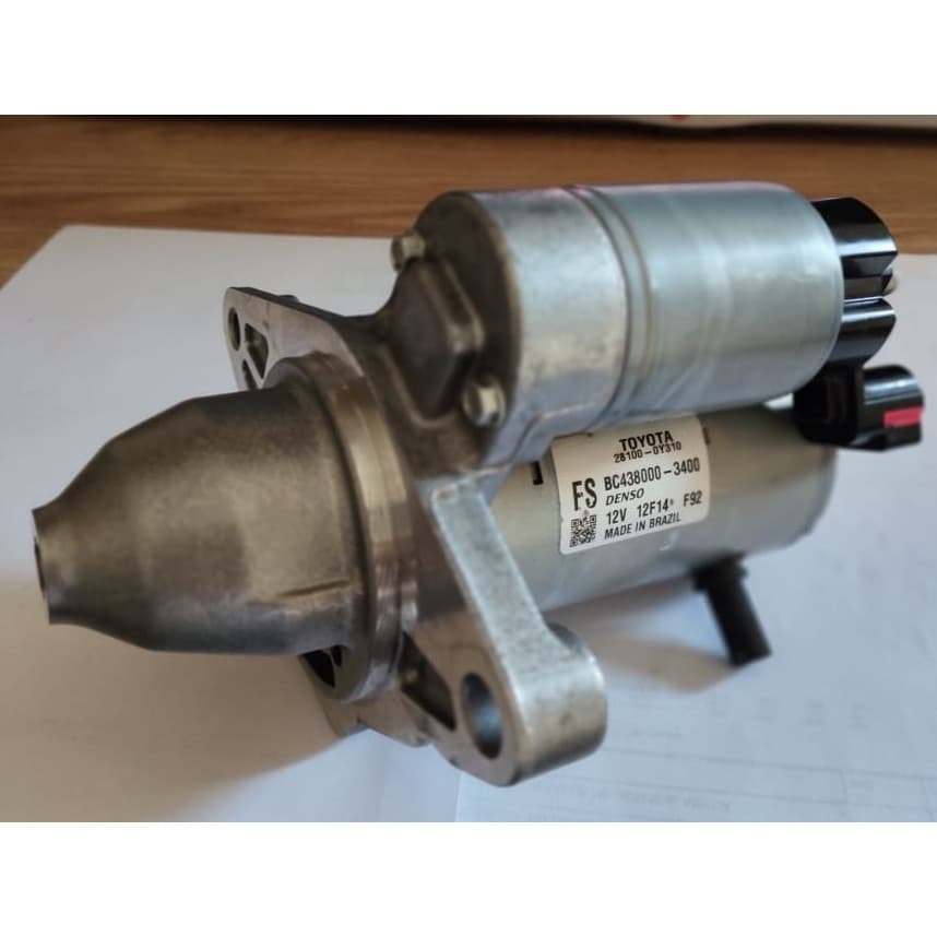 Motor de Arranque Partida Toyota Etios / Yaris original Toyota anos 2019 em diante código 4380003400 281000y310 (Usado)